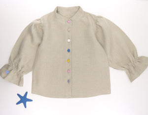 Long sleeve girls shirt 'SAND'