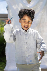 Long sleeve boys shirt 'SAND'